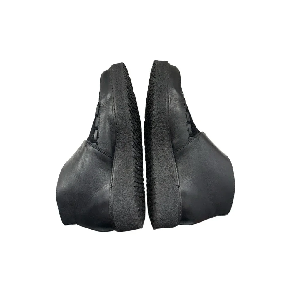 All Saints Caleb leather & suede monk strap ankle boots Crepe Sole Mens 39 6.5-7